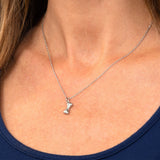Dog Lover Silver Tone Pendant Necklace - Aaria Tees Aaria Tees
