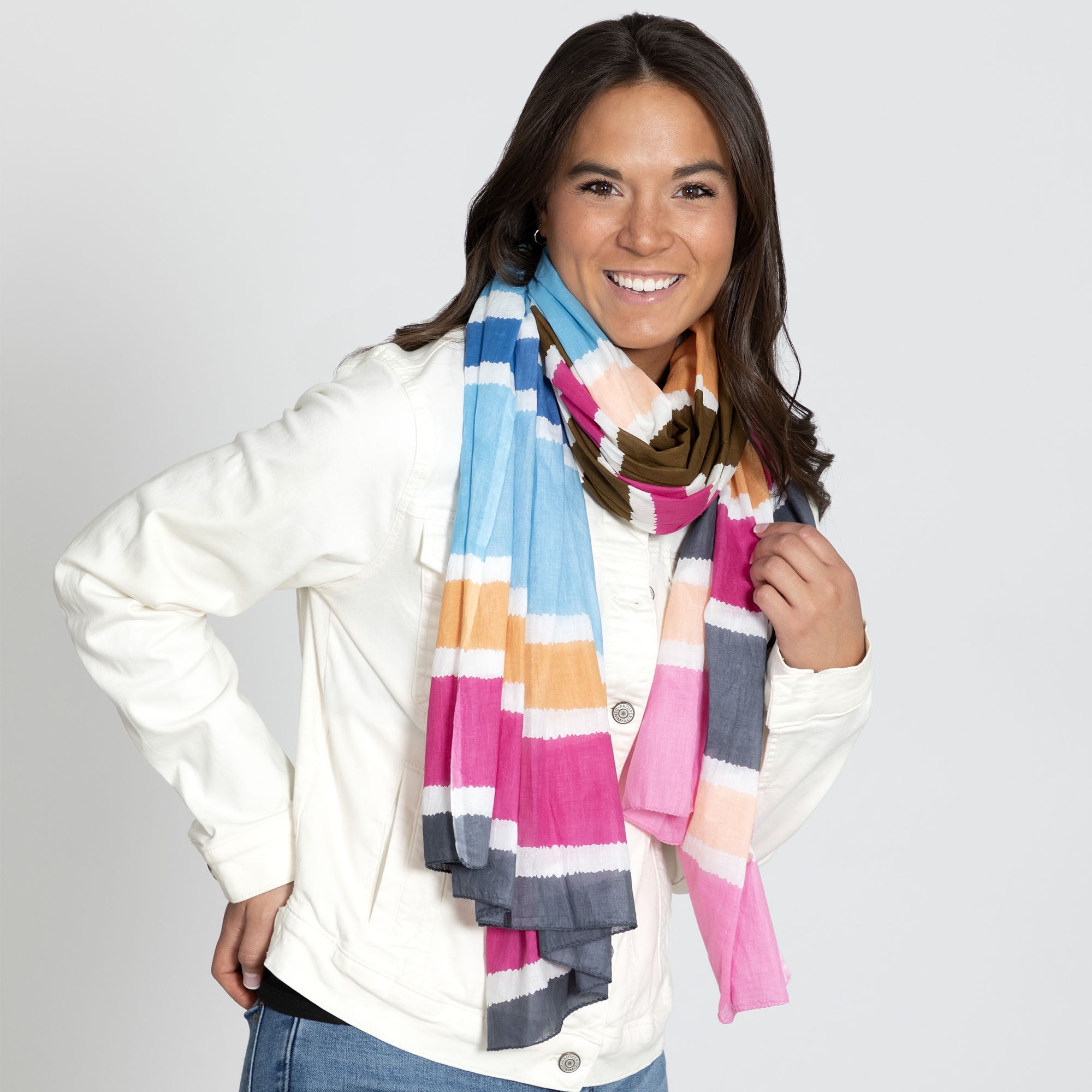 Hand-Painted Horizon Scarf - Aaria Tees Aaria Tees