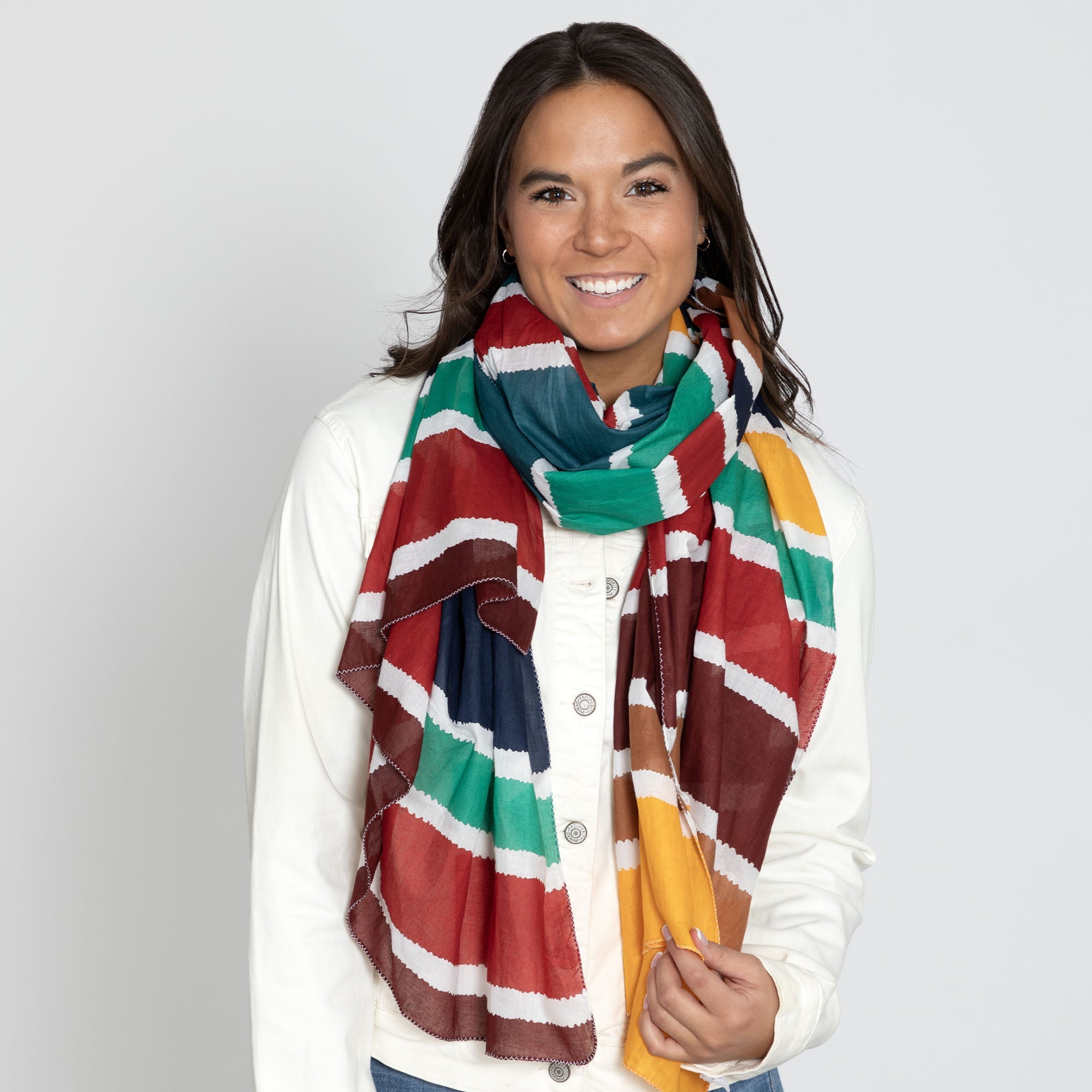 Hand-Painted Horizon Scarf - Aaria Tees Aaria Tees