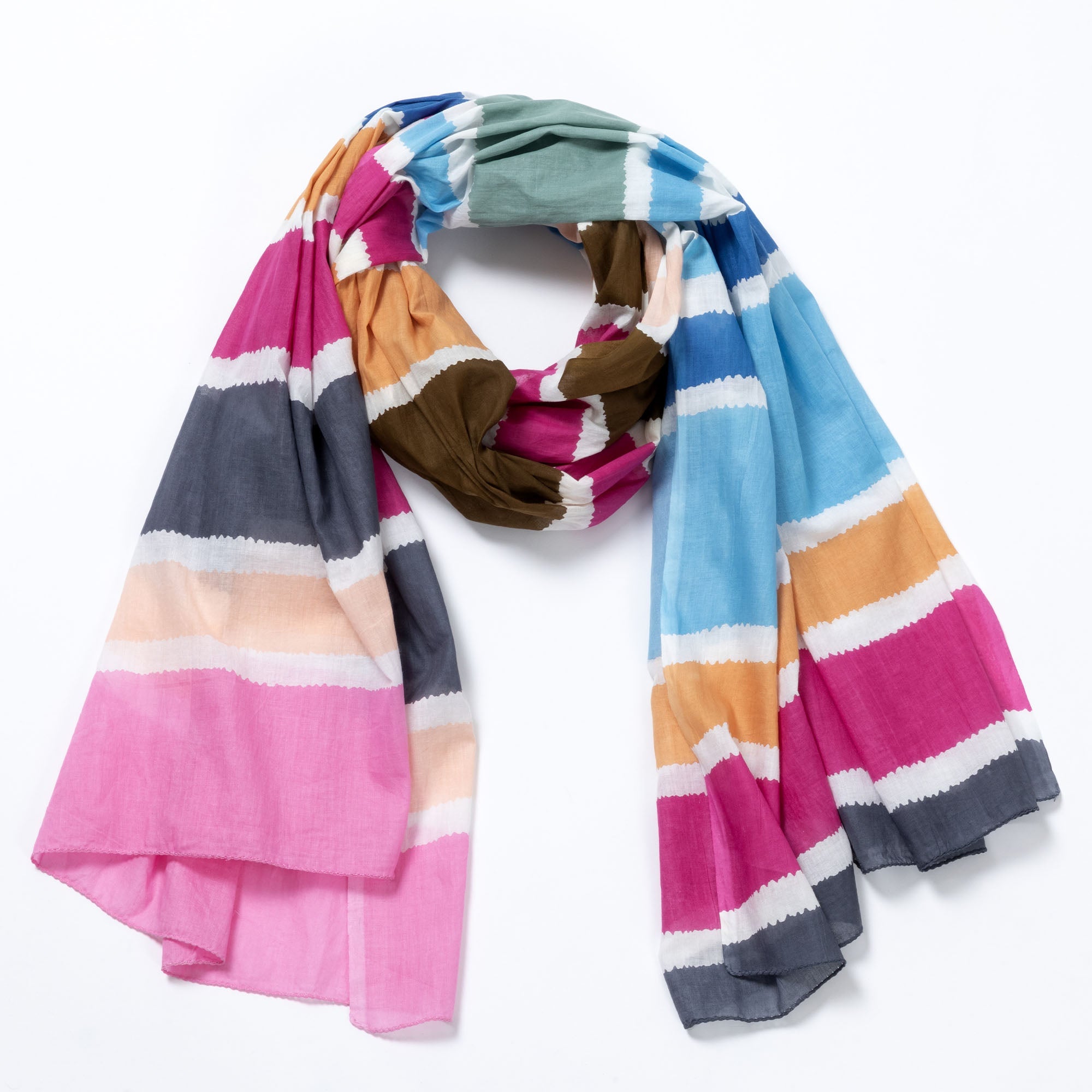 Hand-Painted Horizon Scarf - Aaria Tees Aaria Tees