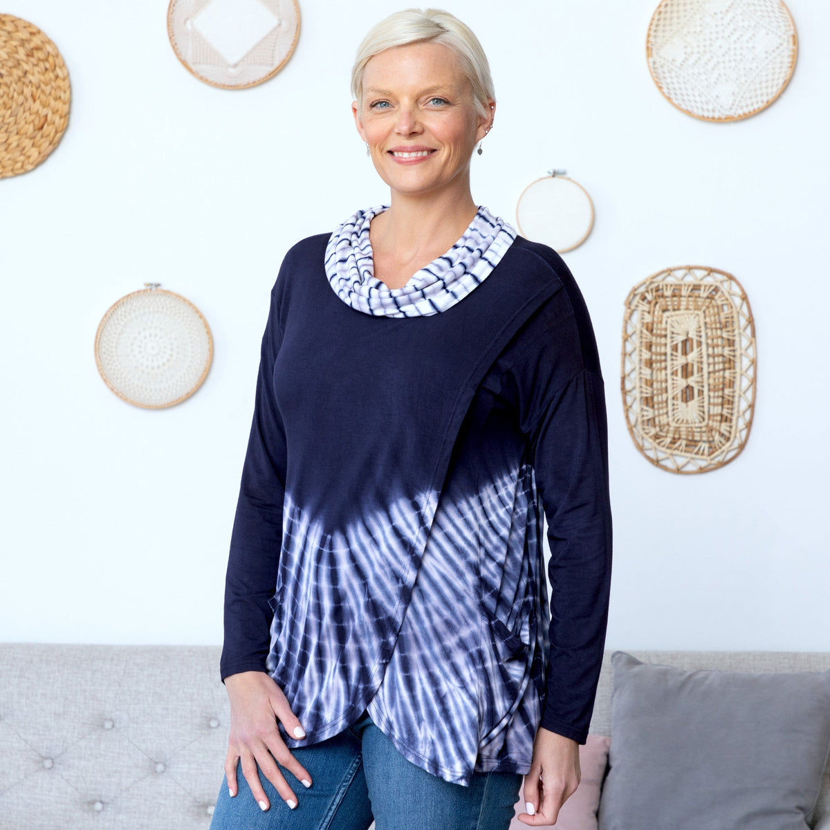 Waves Gone By Crossover Tunic - Aaria Tees