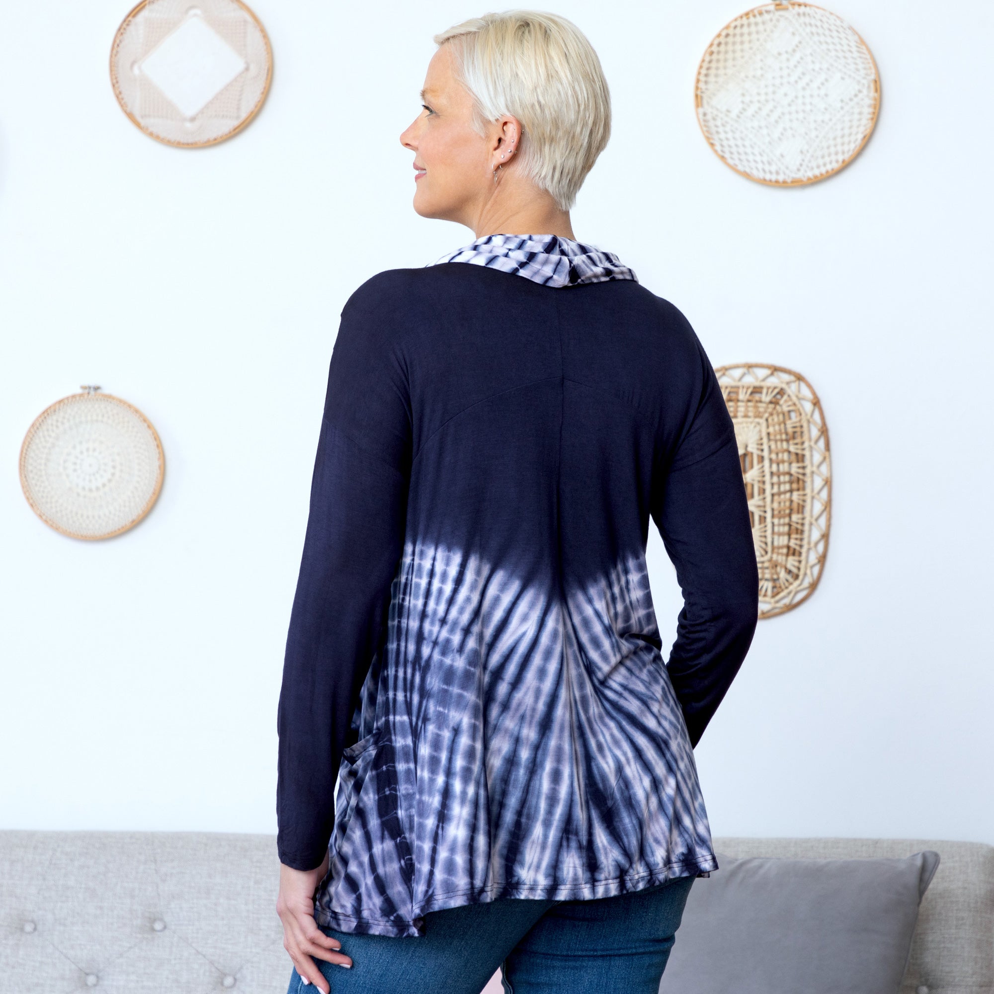 Waves Gone By Crossover Tunic - Aaria Tees Aaria Tees