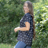 Animal Print Dolman Blouse - Aaria Tees Aaria Tees