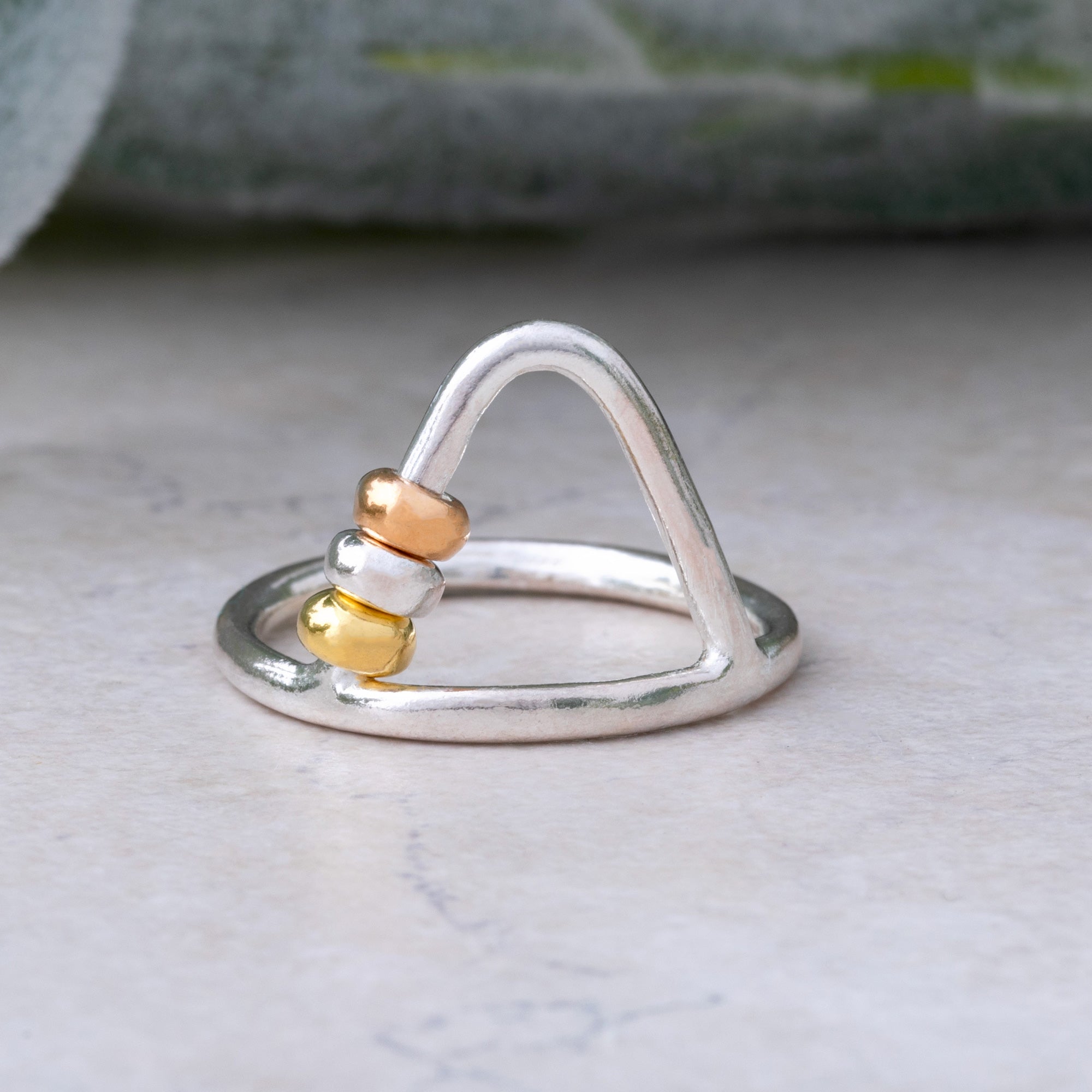 Up & Over Sterling Silver Fidget Ring - Aaria Tees Aaria Tees