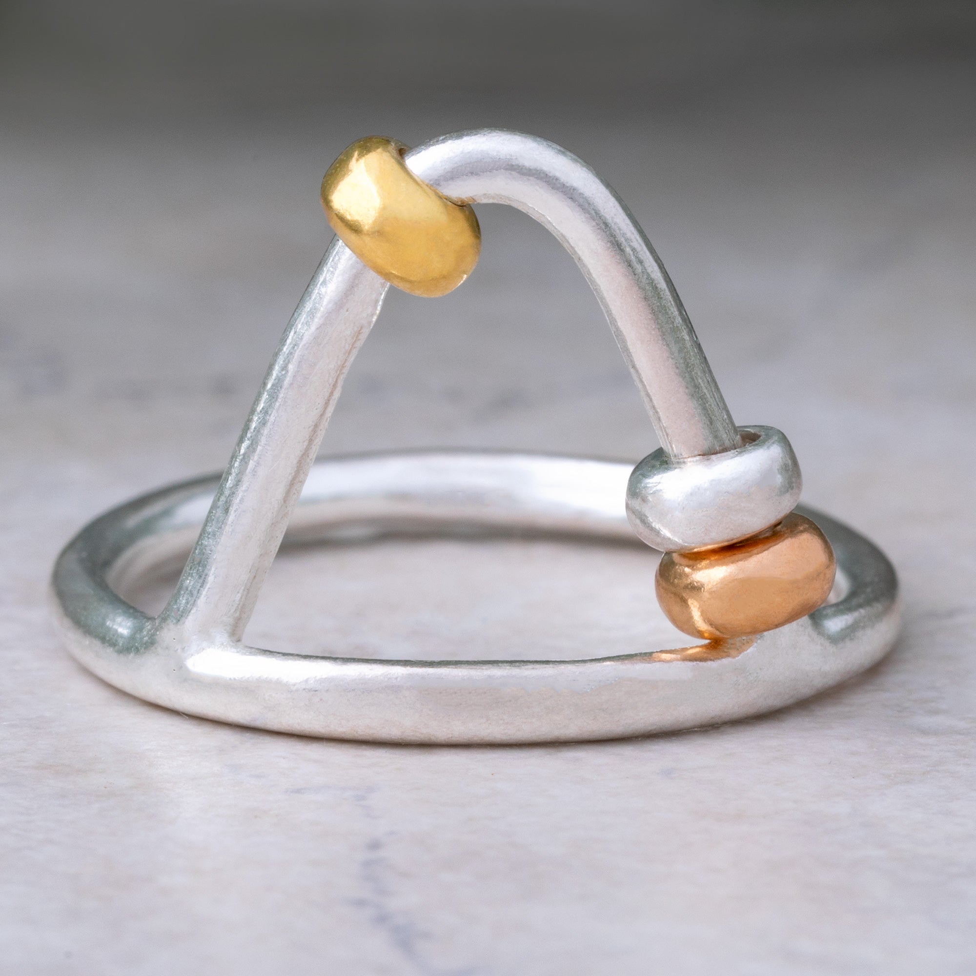 Up & Over Sterling Silver Fidget Ring - Aaria Tees Aaria Tees