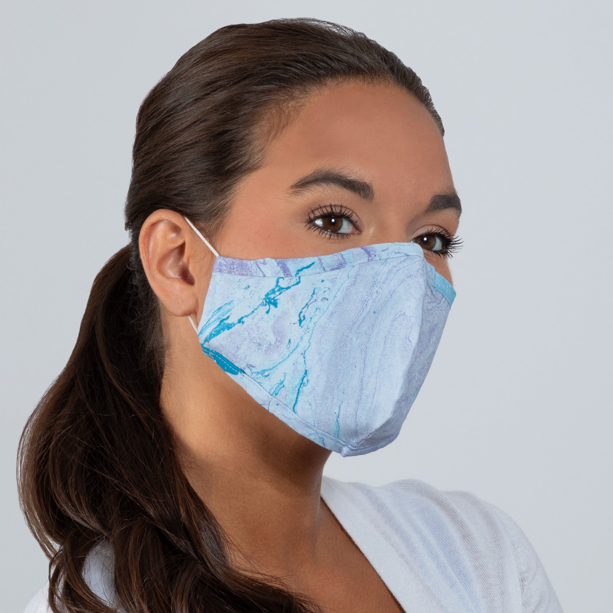 Marbleous Color Face Mask & Headband - Aaria Tees Aaria Tees