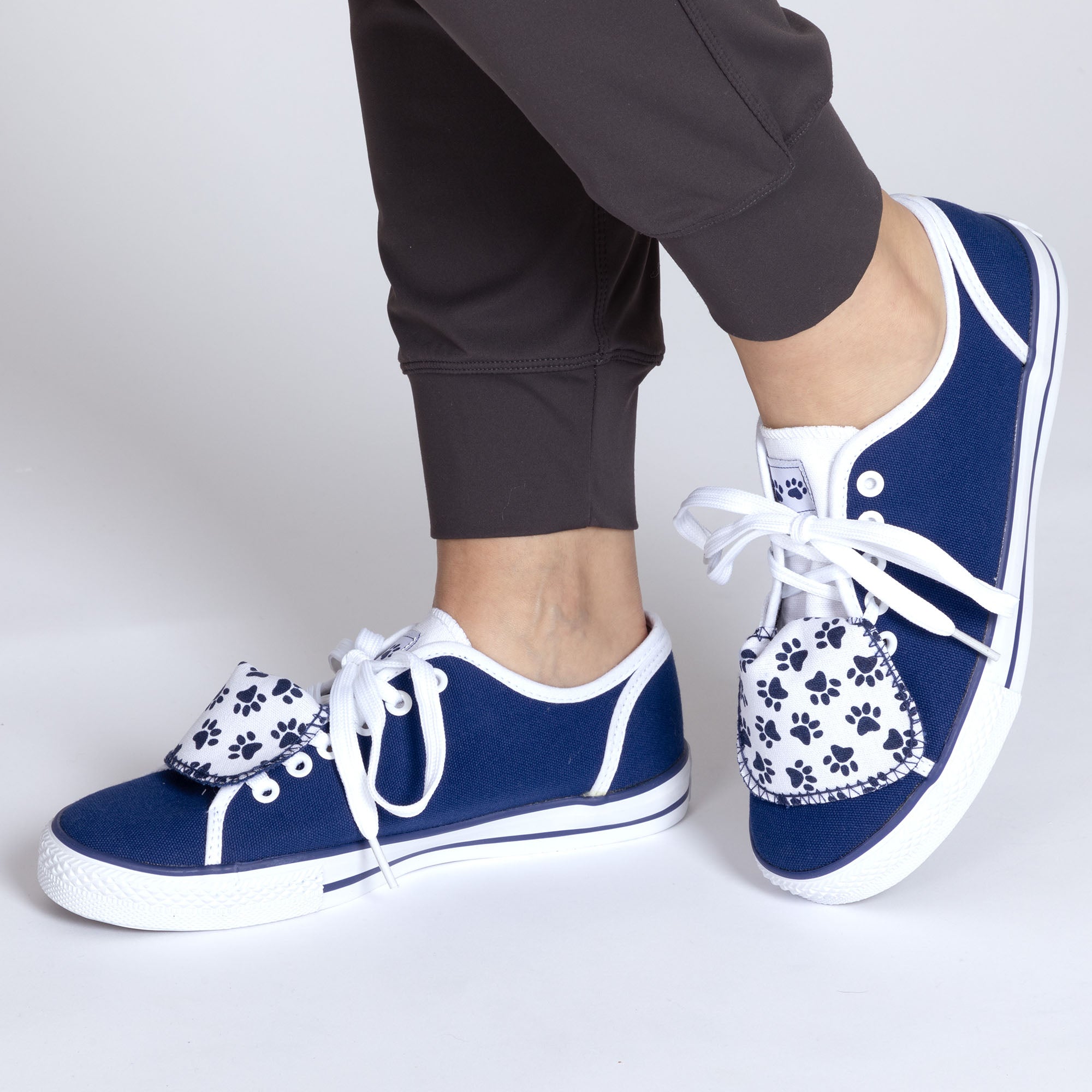 Women's Paw Print Low Top Shoes - Aaria Tees Aaria Tees