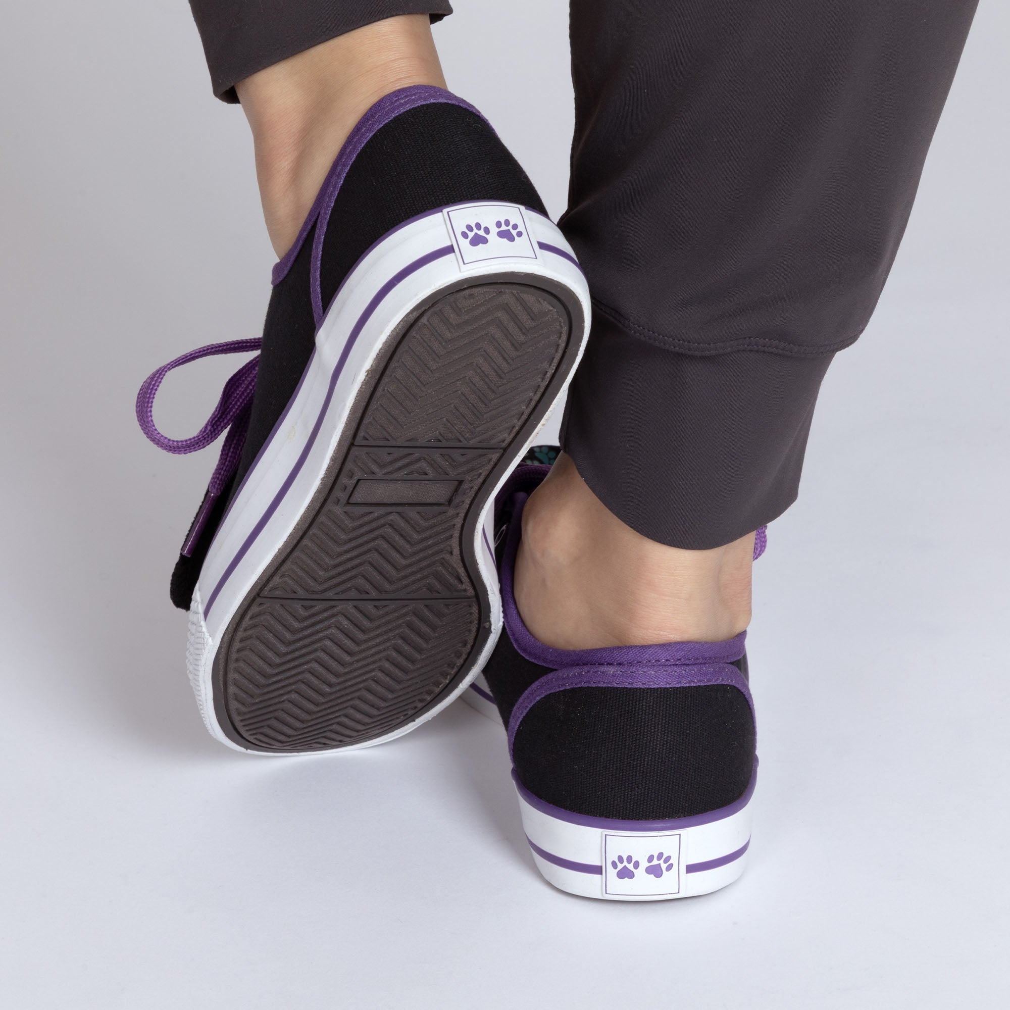Women's Paw Print Low Top Shoes - Aaria Tees Aaria Tees