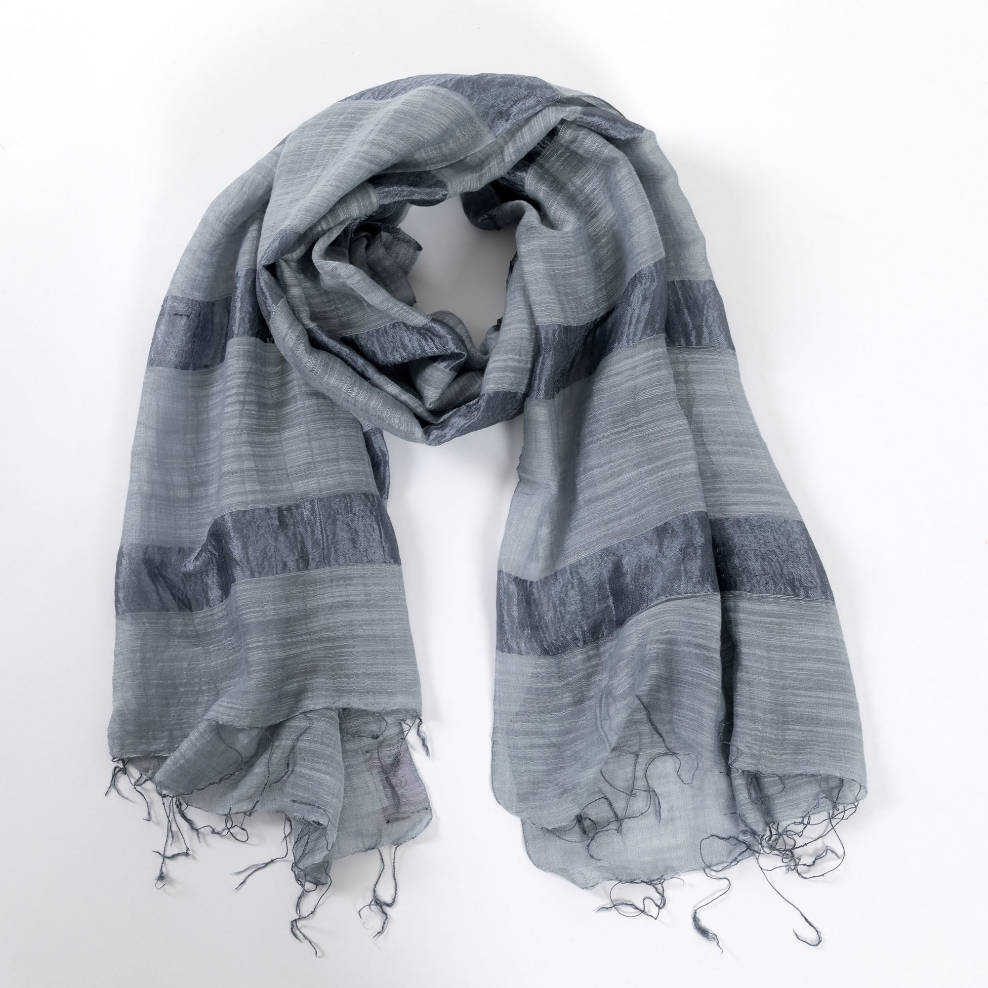 Silky Stripe Scarf - Aaria Tees Aaria Tees