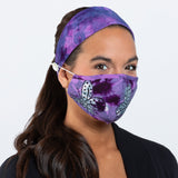 Butterflies in Bloom Face Mask & Headband - Aaria Tees Aaria Tees