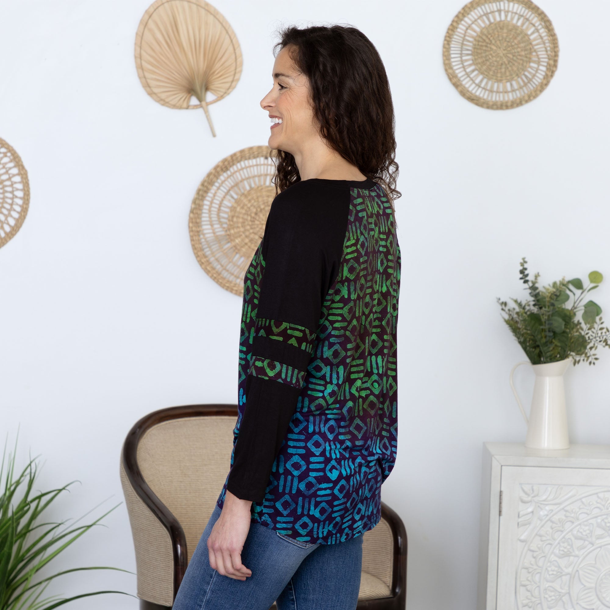 Secret Code Raglan Top - Aaria Tees Aaria Tees