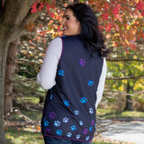 Paw Print Thick Knit Vest - Aaria Tees Aaria Tees