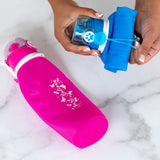 HydroGood Collapsible Silicone Water Bottle - Aaria Tees Aaria Tees