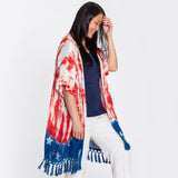 Stars & Stripes Handcrafted Lightweight Kimono - Aaria Tees Aaria Tees