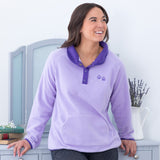 Paw Print Cadet Snap Fleece Pullover - Aaria Tees Aaria Tees