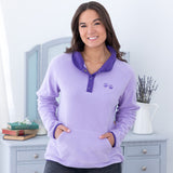 Paw Print Cadet Snap Fleece Pullover - Aaria Tees Aaria Tees