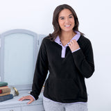 Paw Print Cadet Snap Fleece Pullover - Aaria Tees Aaria Tees