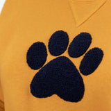 Chenille Paw Print Sweatshirt - Aaria Tees Aaria Tees