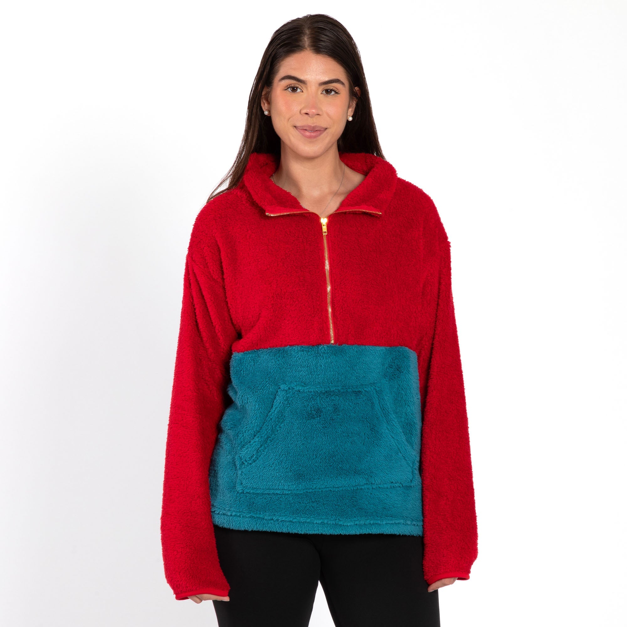 Two Tone Fleece Pullover - Aaria Tees Aaria Tees