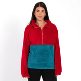 Two Tone Fleece Pullover - Aaria Tees Aaria Tees