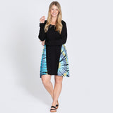 Long Sleeve Tie-Dye Side Panel Dress - Aaria Tees Aaria Tees