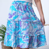 Swirl Dye Ruffle Separates - Aaria Tees Aaria Tees