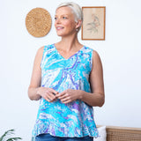 Swirl Dye Ruffle Separates - Aaria Tees Aaria Tees