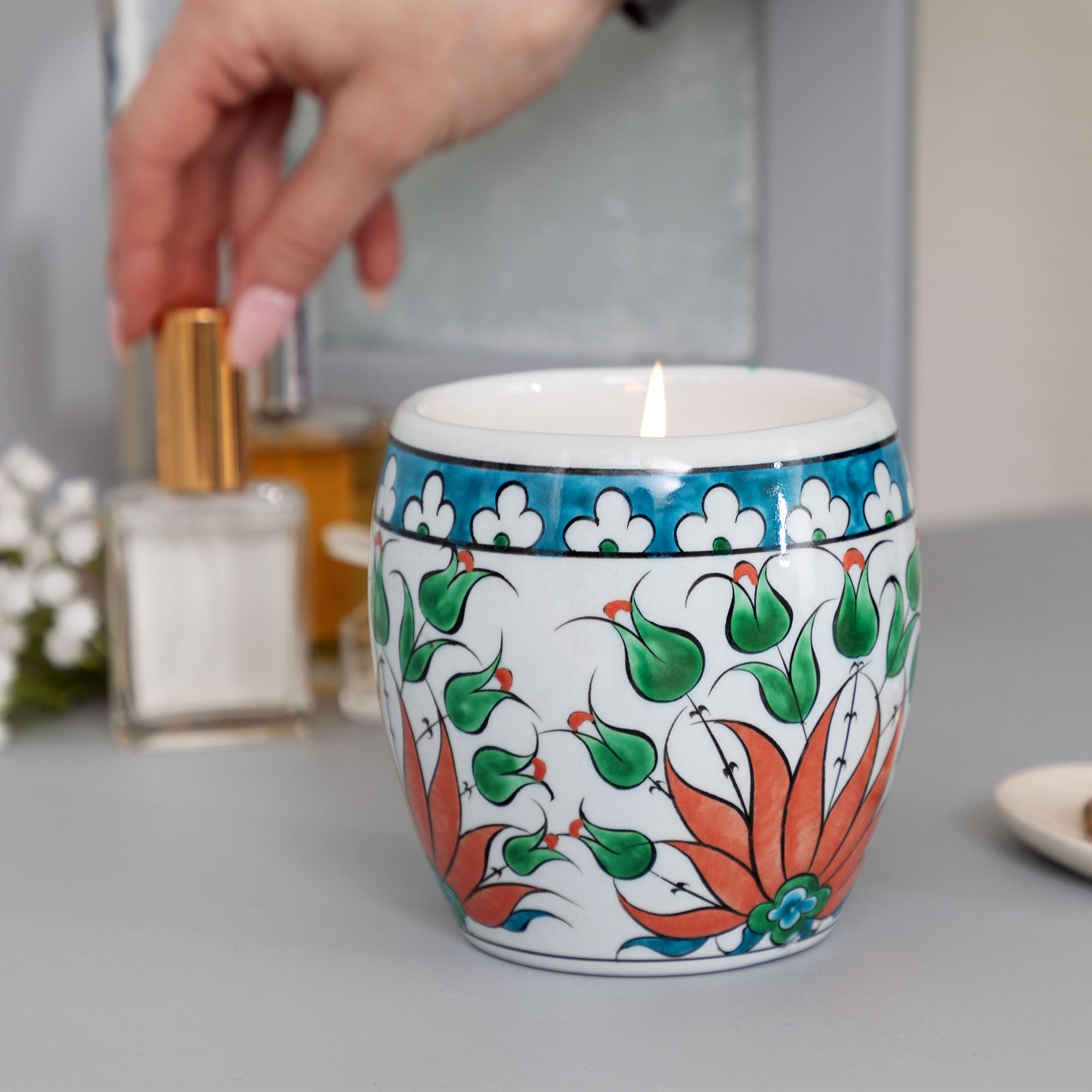 Ceramic Artisan Hand-Poured Candle - Aaria Tees Aaria Tees