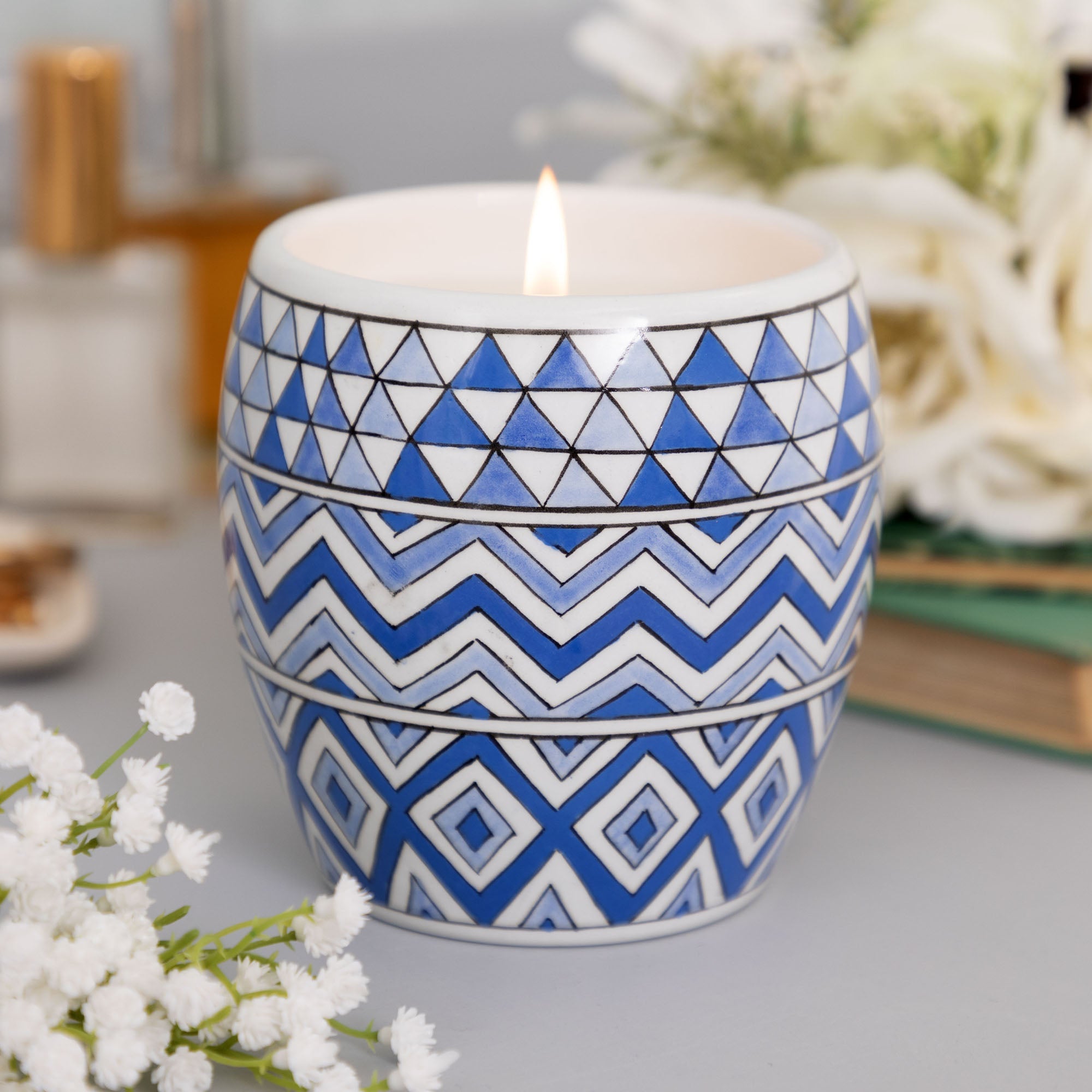 Ceramic Artisan Hand-Poured Candle - Aaria Tees Aaria Tees