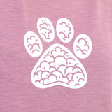 Paw Print Clouds Slub Tank Top - Aaria Tees Aaria Tees