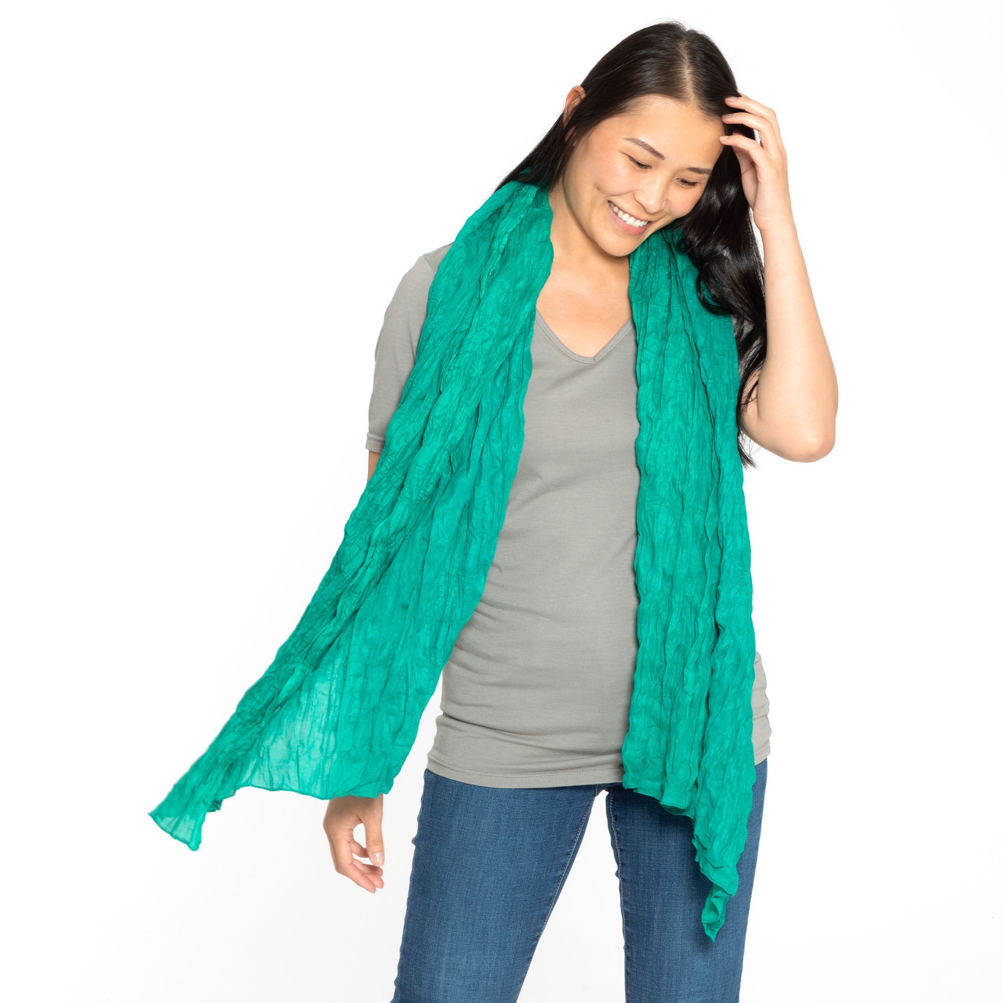 Classic Cotton Crinkle Scarf - Aaria Tees Aaria Tees