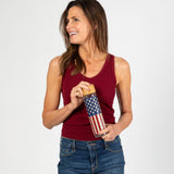 Land of Liberty Glass Tumbler Eco-Friendly Water Bottle - Aaria Tees Aaria Tees