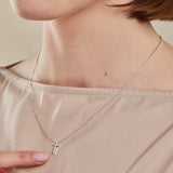 Cross Necklace, Sterling Silver - Aaria Tees Aaria Tees
