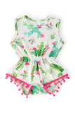 Cute Cactus Pom Pom Romper - Aaria Tees Aaria Tees