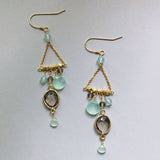 Smoky Quartz Chandie Earrings Aaria Tees