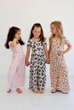Falling for Luxe- Bubblegum Check Romper Aaria Tees