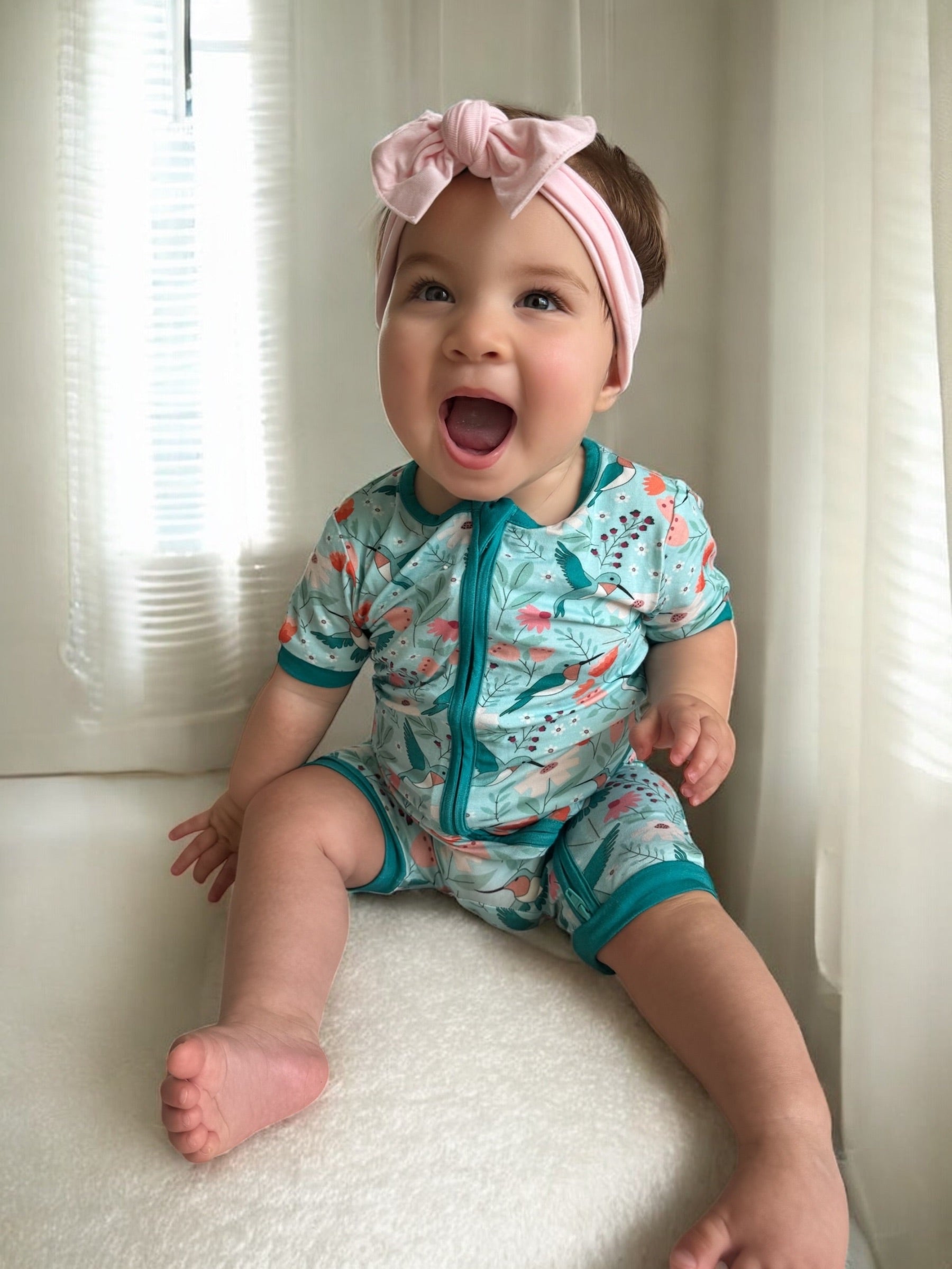 Hummingbird Bloom (Romper) - Aaria Tees Aaria Tees