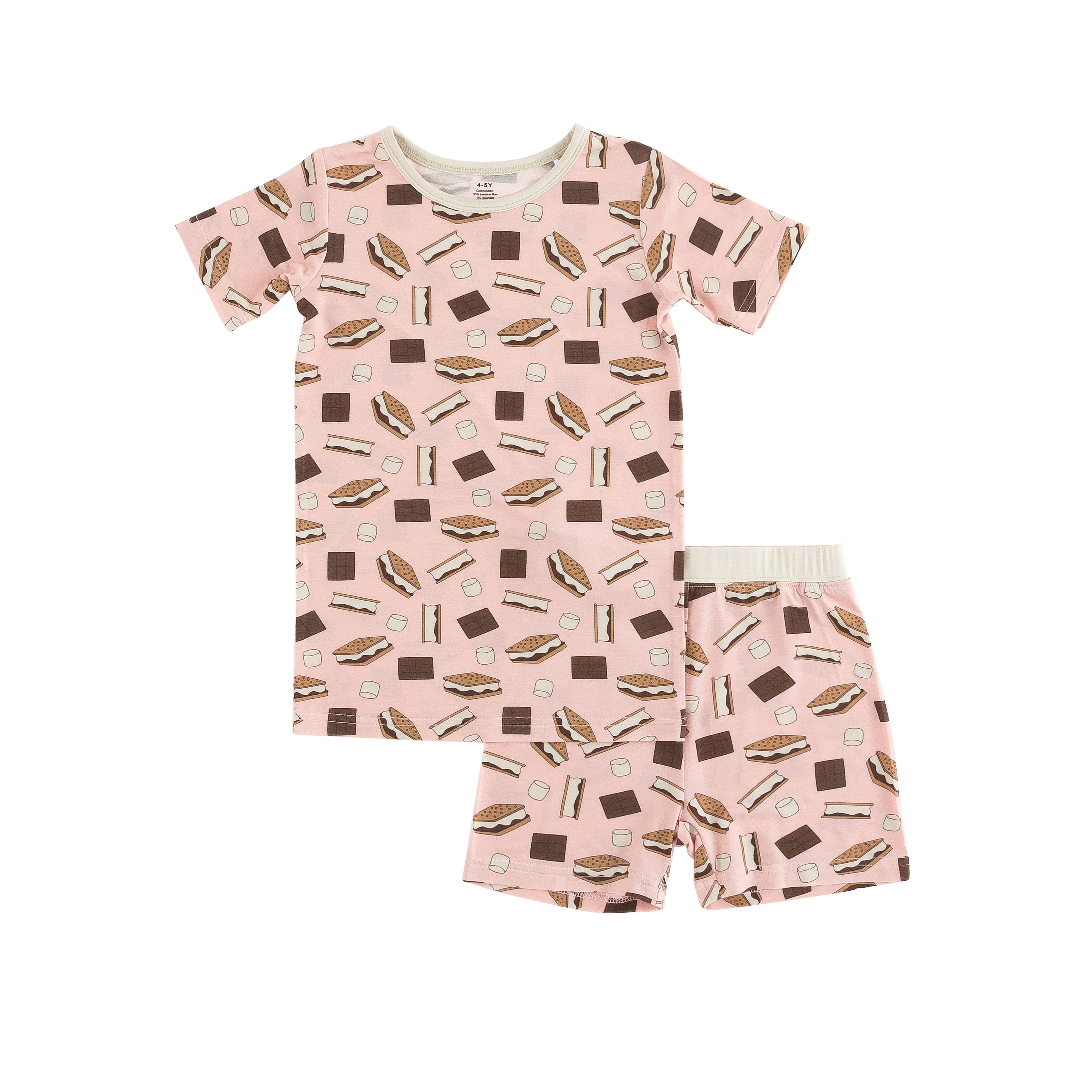 S'more to Love (Short PJ Set) - Pink - Aaria Tees Aaria Tees