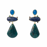 Blue Quartz Drop Earring Aaria Tees