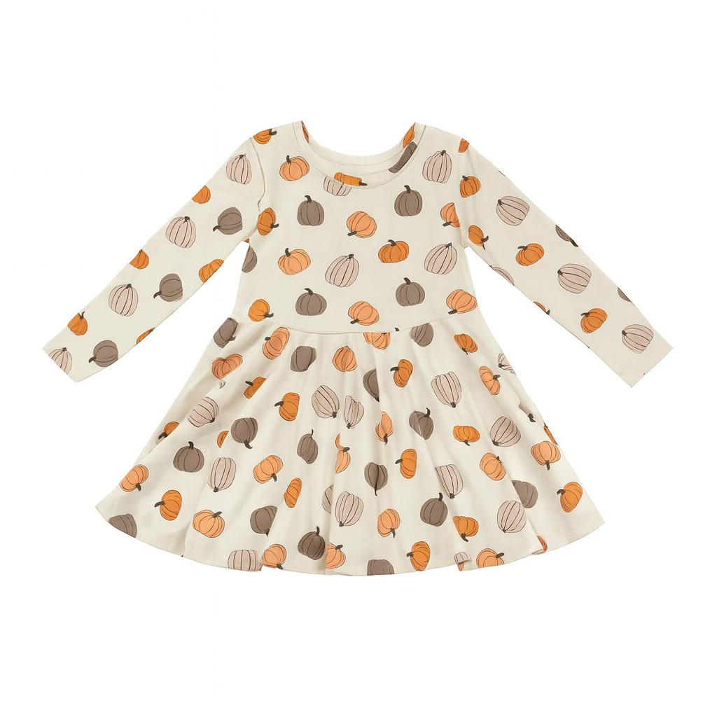 Pumpkins Beige (Bodysuit Dress) - Aaria Tees Aaria Tees