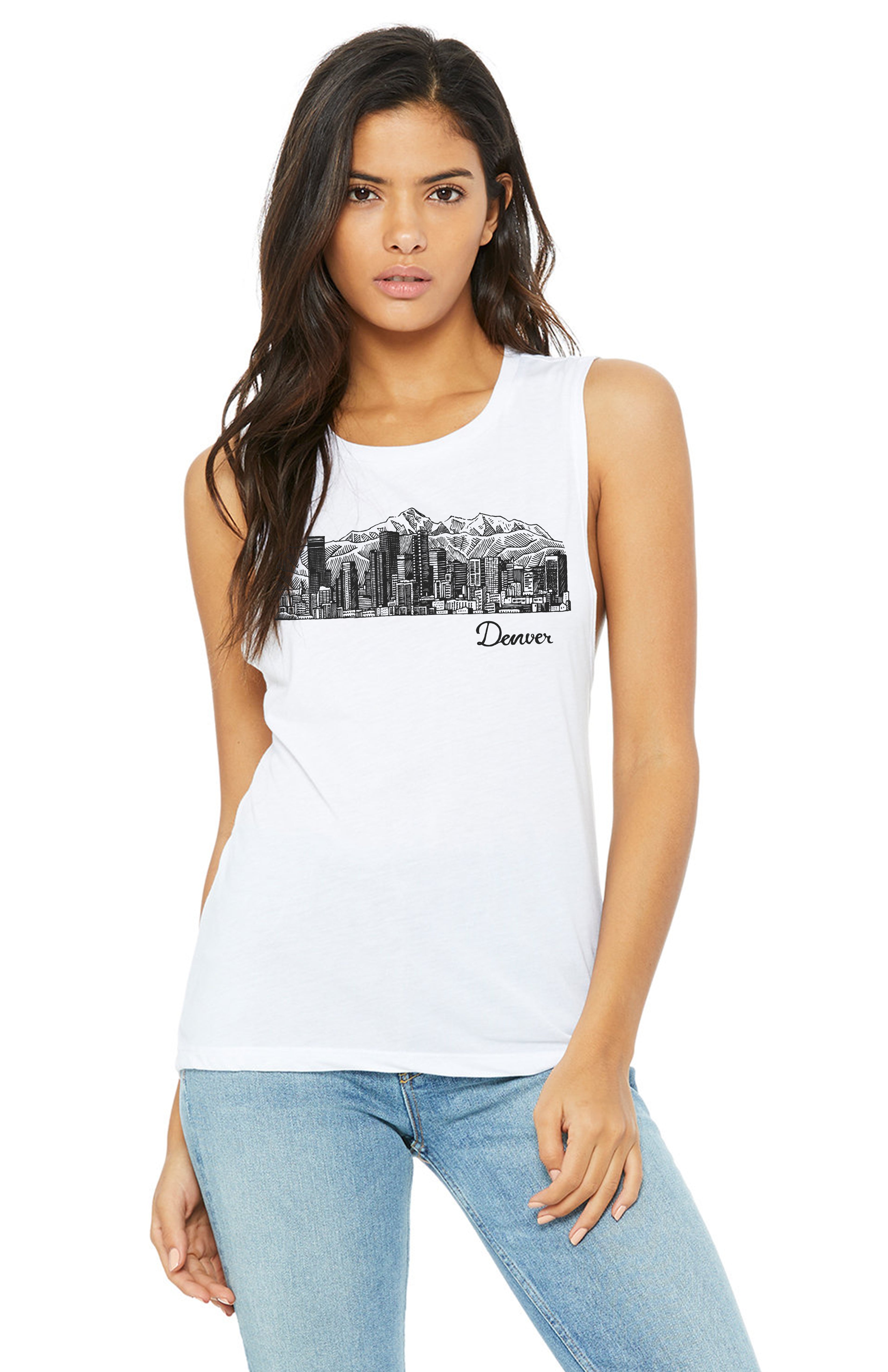 Denver Skyline Tank - Aaria Tees Aaria Tees