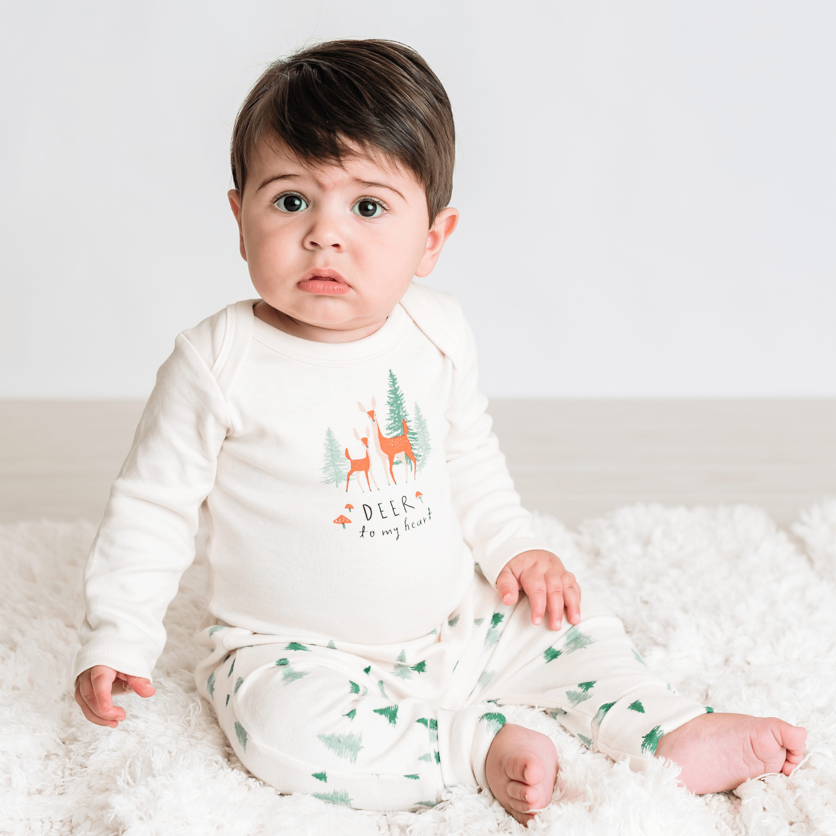 long sleeve graphic bodysuit | deer to my heart - Aaria Tees Aaria Tees