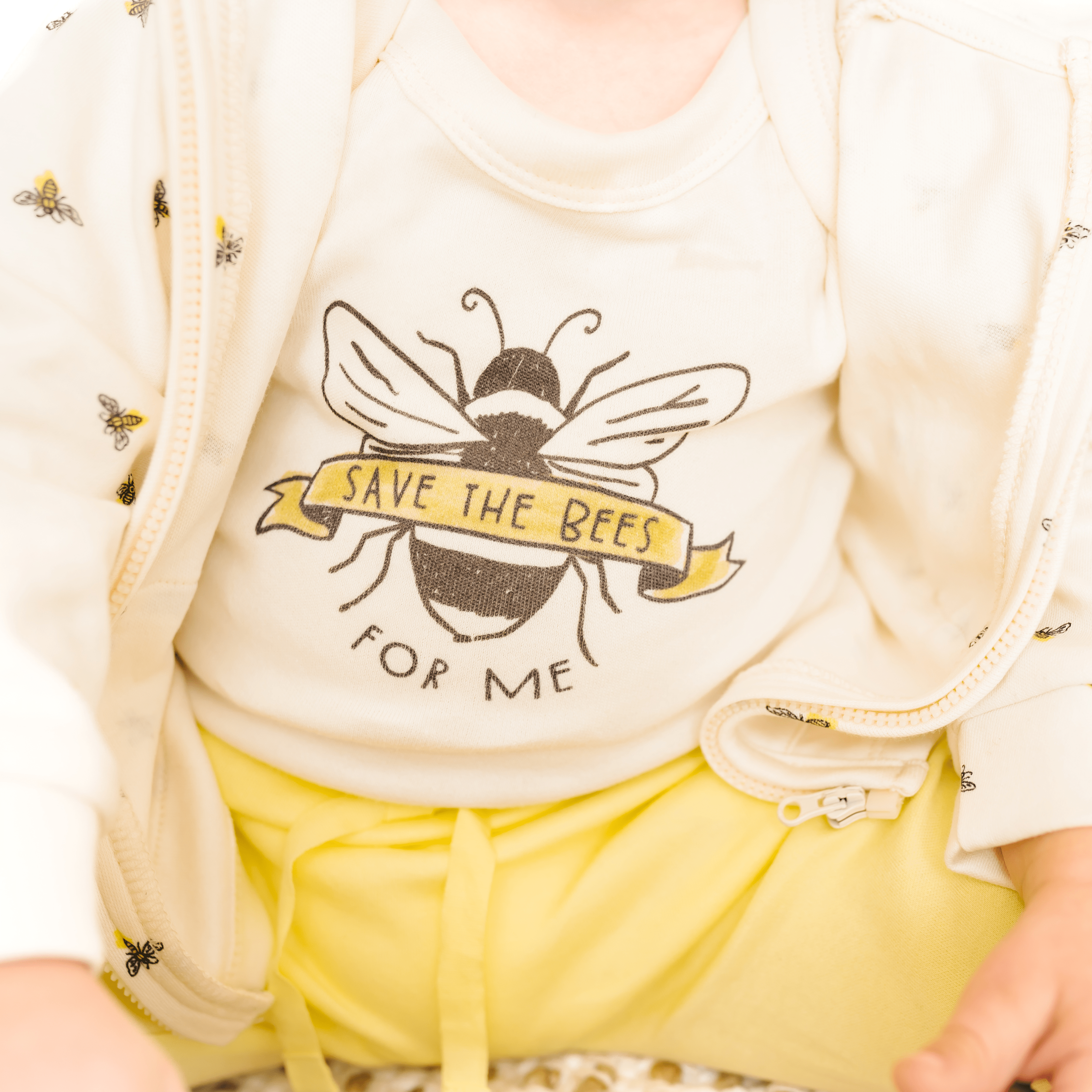 graphic bodysuit | save the bees - Aaria Tees Aaria Tees