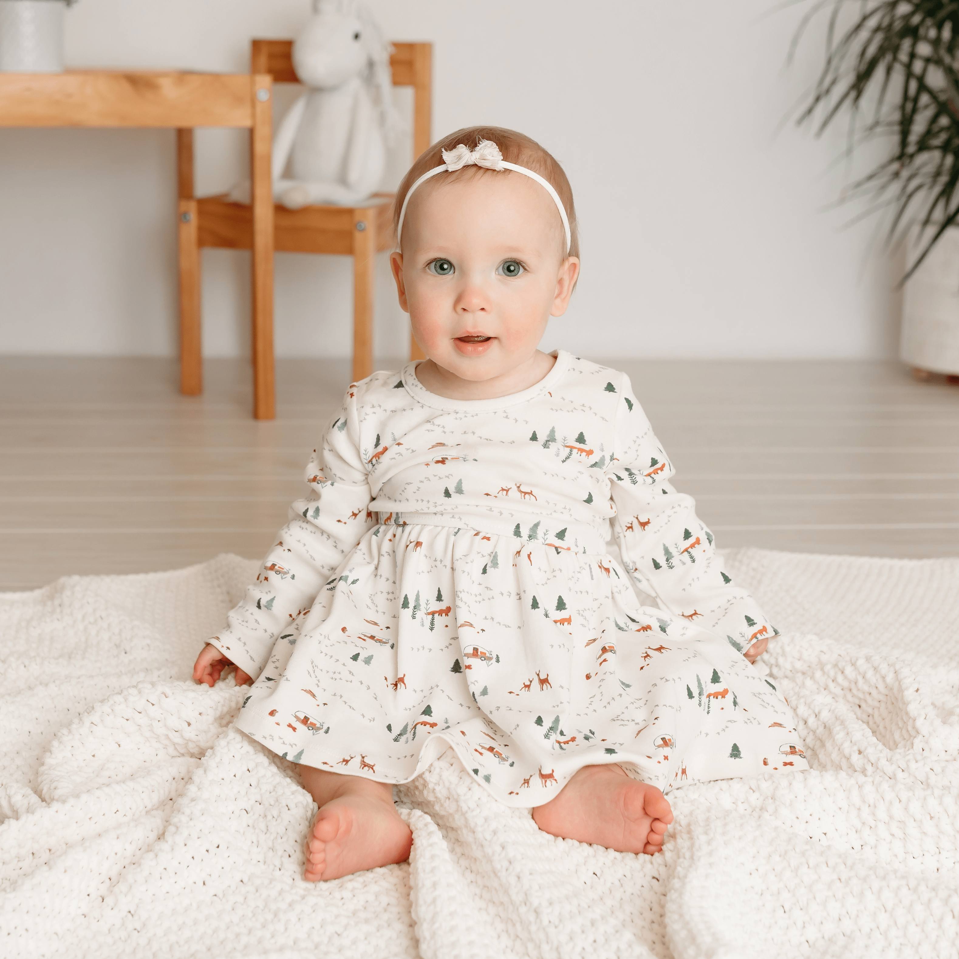 long sleeve twirl dress | into the woods - Aaria Tees Aaria Tees