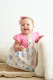 Platinum balcony print girl set Aaria Tees