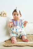 Platinum balcony print baby jumpsuit - Aaria Tees Aaria Tees