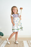 Platinum balcony ruffle dress Aaria Tees