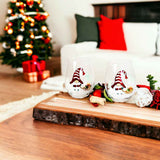Painted Christmas Gnome Stemless Wine Glasses Aaria Tees