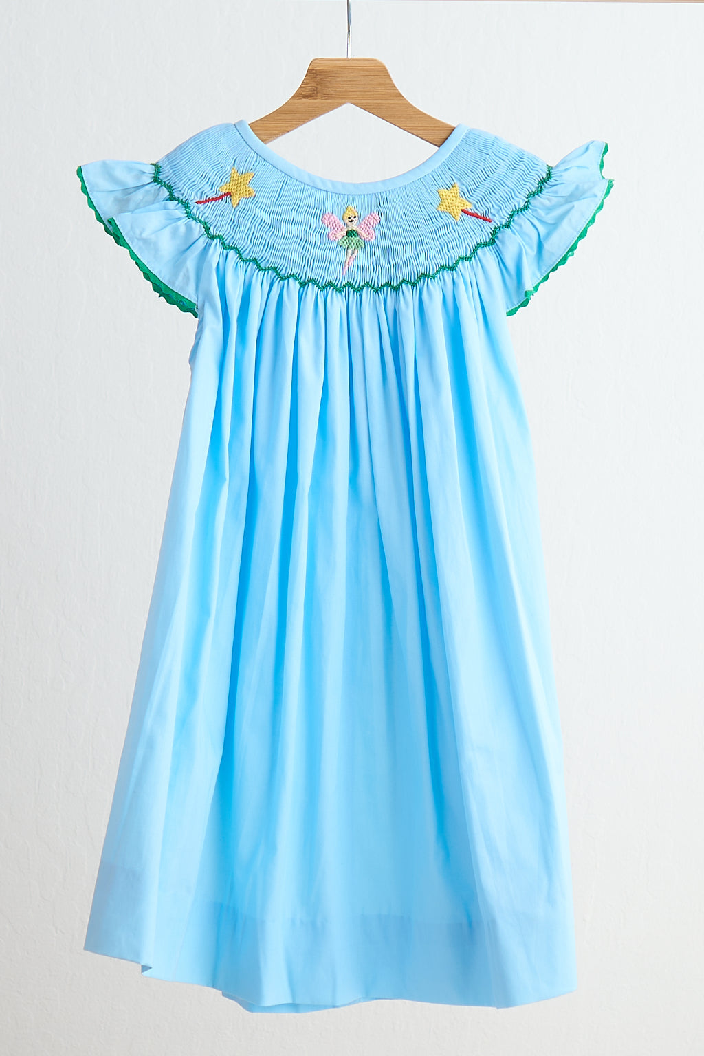 Blue fairy hand smocked dress - Aaria Tees Aaria Tees