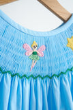 Blue fairy hand smocked dress - Aaria Tees Aaria Tees